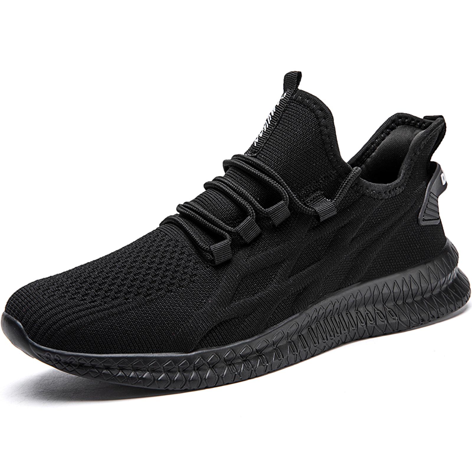 

Casual Shoes Mesh Breathable Walking Lace Up Flat Loafers Shoe for Male Women Couple Fashion Sneakers Jogging Tenis Zapatos 50 чёрный