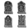 Three-dimensional Foam Tombstone Halloween Props Bar Haunted House Secret Room Horror Decoration Pieces 4 A Set