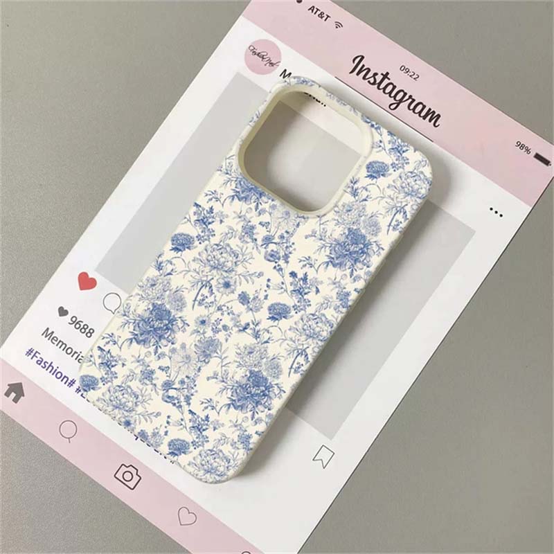 Flower Phone Case For iPhone 17 Pro Max Case iPhone 16 14 13 15 11 12 17 Pro Max Plus 16e Shockproof Soft Leather Cute Cover