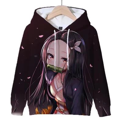 2024 Anime Demon Slayer Mikina s kapucí Kamado Nezuko Pulovr s kapucí Pohodlná mikina s kulatým výstřihem Street s kapucí pro muže a ženy