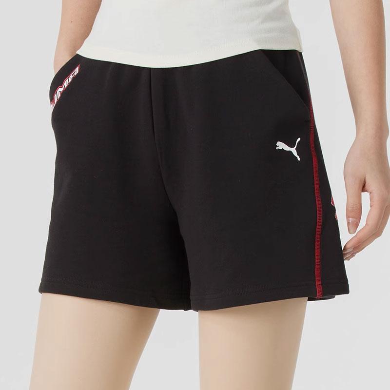Puma Fashionable Versatile Breathable Lace-Up Shorts Women Shorts Black 633083-01