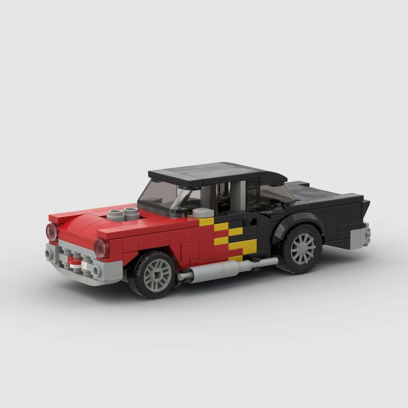 MOC Speed Racing Car Vehicle Model Building Blocks - Super Race Technical Brick Toy, City Christmas Gift for Kids