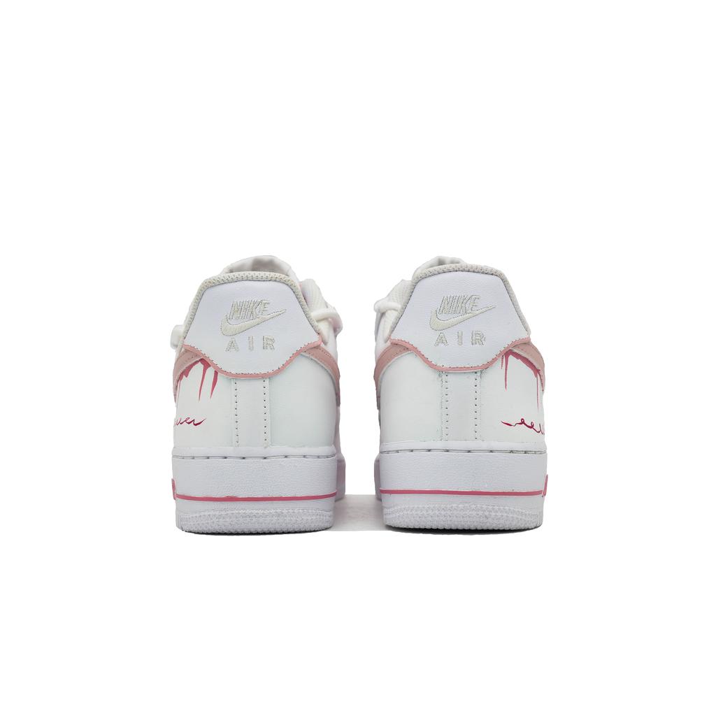 Nike Air Force 1 Heartbeat Loading Abrasion Resistant Low Top Skateboard Shoes Unisex Pink CW2288-111(Team726-ing)