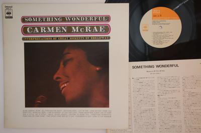 LP Record CARMEN MCRAE  Something Wonderful SOPZ37 CBS SONY Japan Jazz Used
