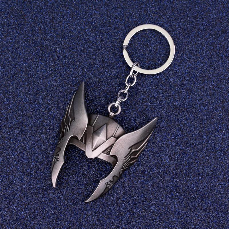 Premium Avengers Thor Mask Alloy Key Chains Keyfob Keyring Gifts Collectible For Fans