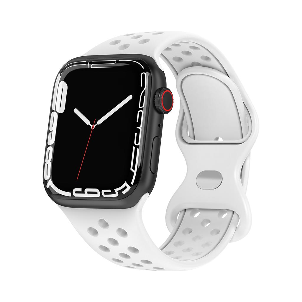 Silicone Strap for Apple Watch Band Ultra2 49mm Series 9 8 7 41mm 45 Mm 38mm 42mm Sport Bracelet iWatch 7 6 SE 5 4 3 44mm 40mm