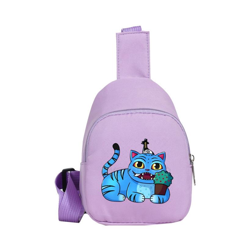 Versatile Messenger Bag Anime Cartoon Cartoon Print Cute Breast Bag Children'S Shoulder Bag