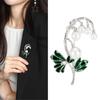 Elegant Lilys Of The Valley Pearls Brooch In Gold Or Silver Zinc Alloy For Weddings Parties And Daily Wear