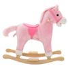VidaXL Cheval à bascule Peluche 65 x 32 x 58 cm Rose