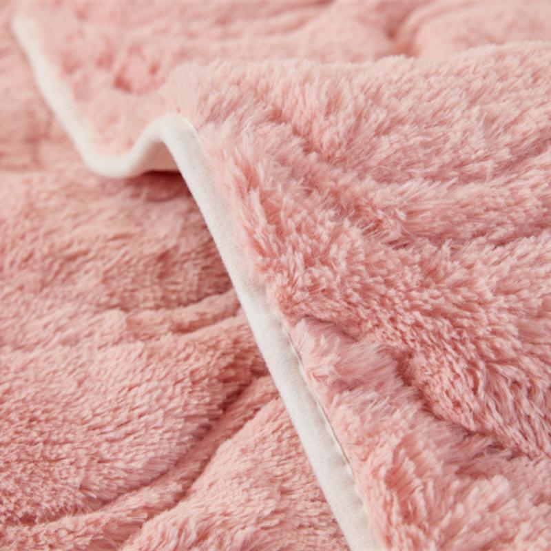 Autumn Winter Long Hair Solid Color Sofa Mat Home Living Room Decoration Anti Slip Backrest Towel Soft Thick Dust-proof High-end Striped Sofa Cover