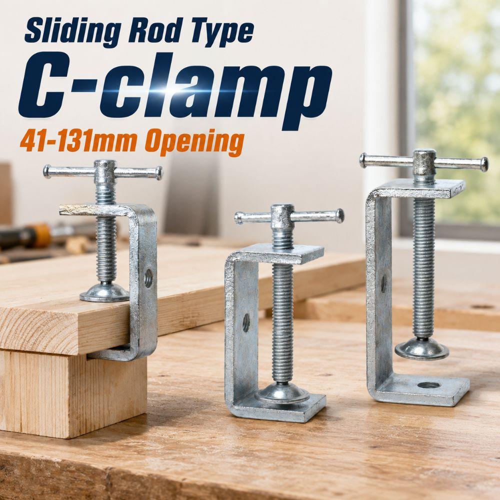 Adjustable Square Clamp Zinc Plating Fixed Holder Clip Professional C-clamp Hardware Fasteners