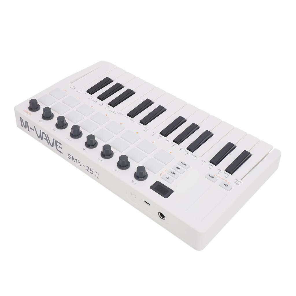 MIDI Keyboard Controller BT Wireless 25 Key Keyboard Controller for Practice Performance