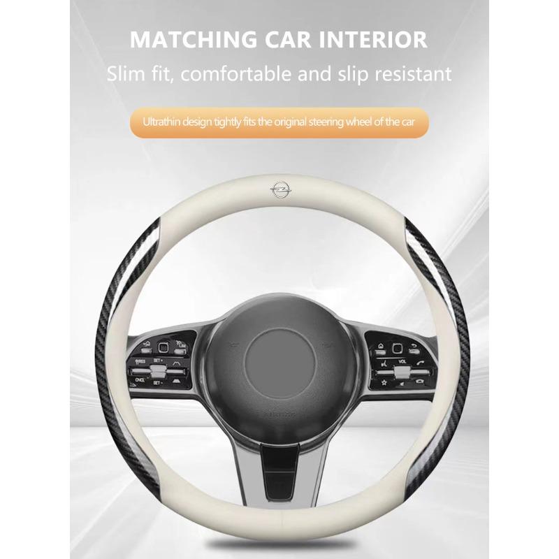 Carbon Fiber Car Steering Wheel Cover Car Accessories For Opel Crossland Crossland-X Mokka Combo Cascada Monza