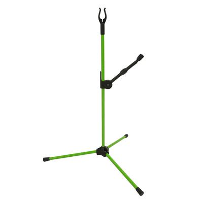 Stojanový držák na lukostřelecký luk recurve Nastavitelný sklolaminátový stojan na lukostřelecký luk pro luky recurve, složené luky, dlouhé luky Zelený