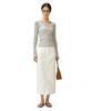 Deketeuumeon Signature Long Skirt Dcsk003Ivory