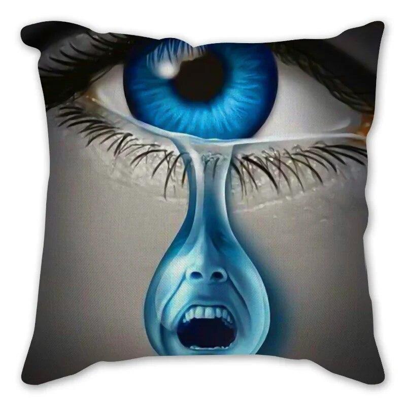 Home Decor New Year Decorations Bedroom Living Room Sofa Cushion Cover Eye Pillow  Christmas Tears