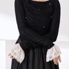 French Lace Arm Sleeves Wrist Cuffs Arm Covers Decorative Sleeves For Office Women Daily and Party Clothing Enhancer