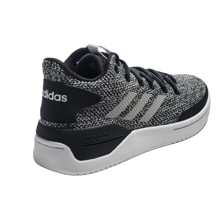 adidas Neo Bball Anni '80 Tessuto Classico Casual Resistente Scarpe da Basket Retro con Tomaia Bassa Sneaker da Donna Nero Bianco Grigio F33802