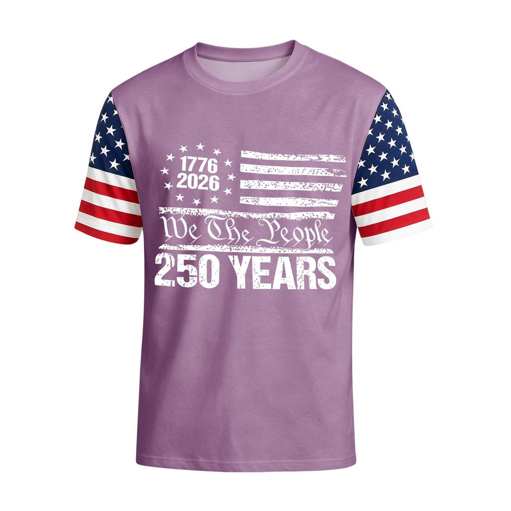 Men's Casual Round Neck Lightweight Breathable Short-Sleeve Top