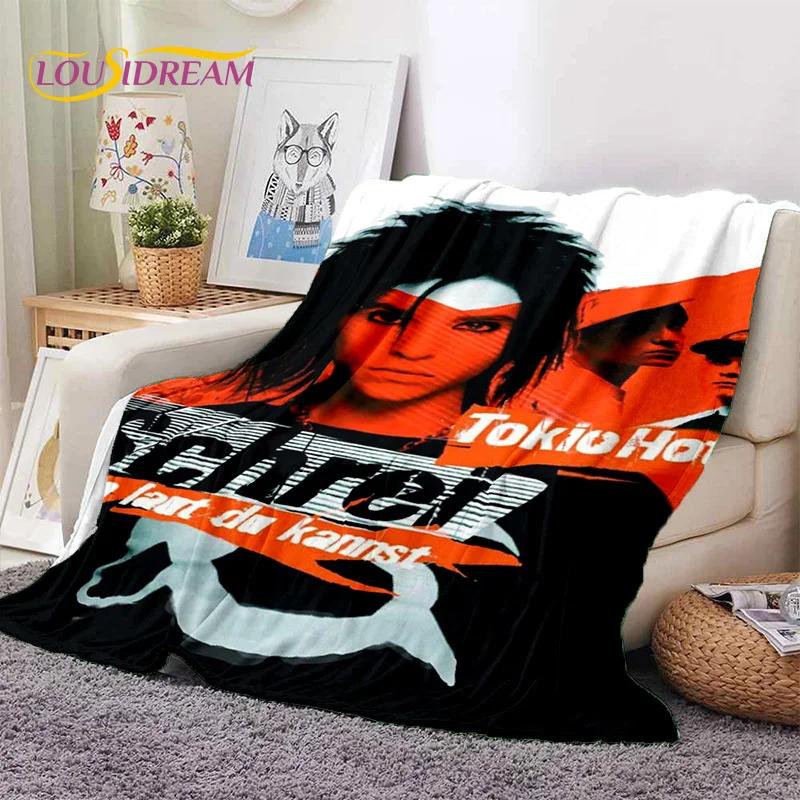 Rock Band Tokio Hotel Bill Kaulitz Soft Flannel Blanket for Bed Bedroom Sofa Picnic,Throw Blanket for Cover Outdoor Leisure Gift