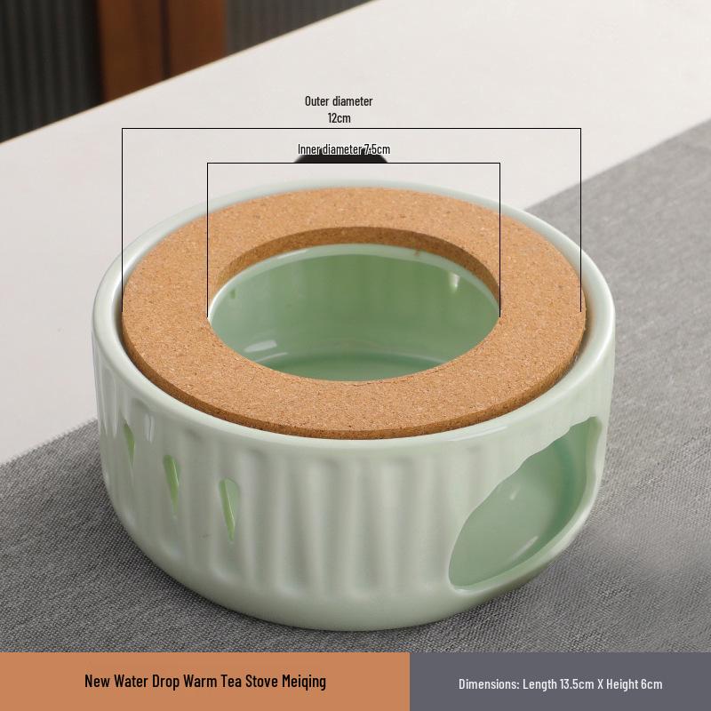 Ceramic Candle Warmer for Tea - Insulating Stove for Boiling and Warming in Home, Restaurant, or Hotel