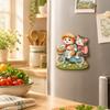Cute Cat Theme Cat Fridge Magnet Simulation Decorative Fridge Magnet  Refrigerator Decoration