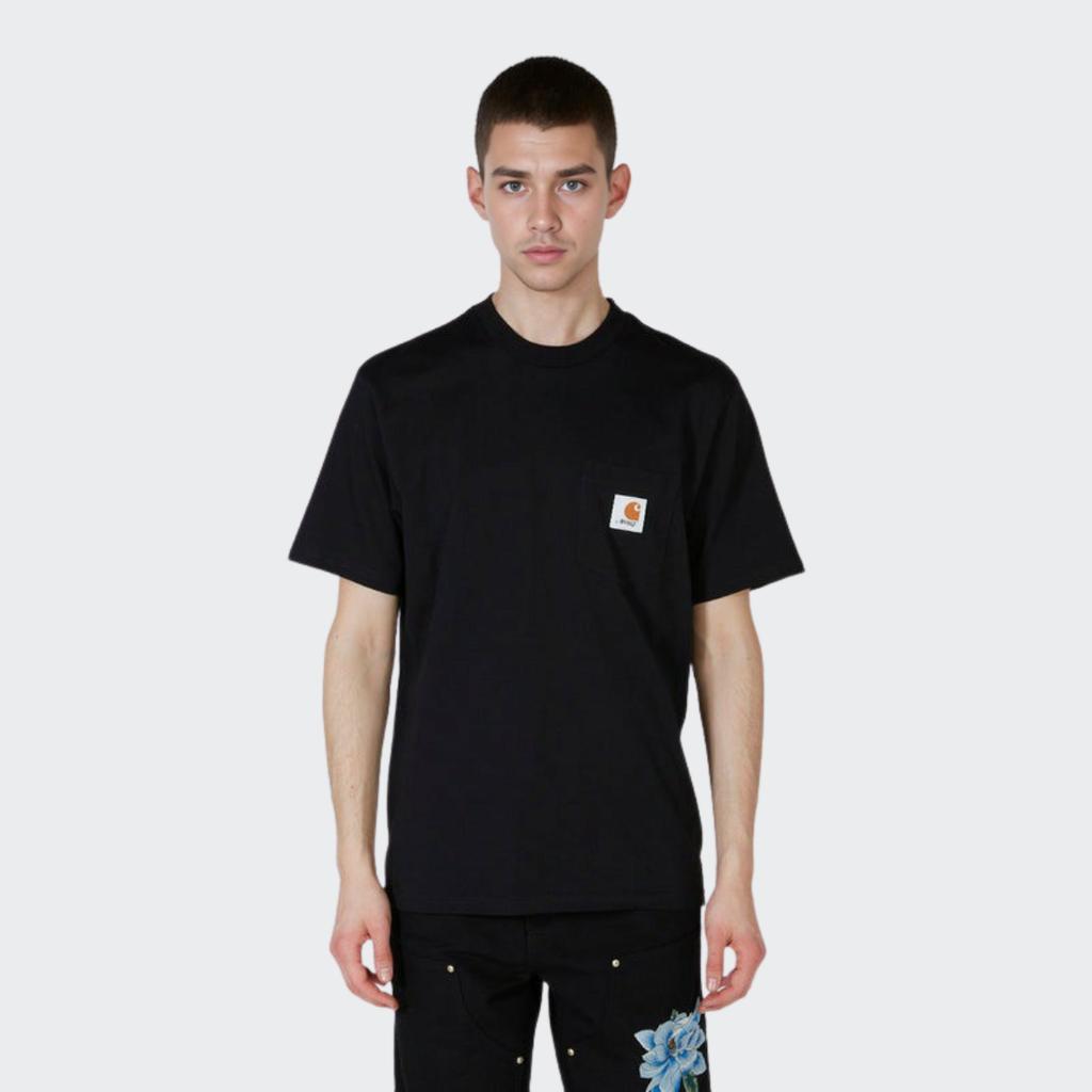 Carhartt WIP T-shirt à manches courtes avec poche logo pour homme Hauts Noir CHXTEA171068F-BKX