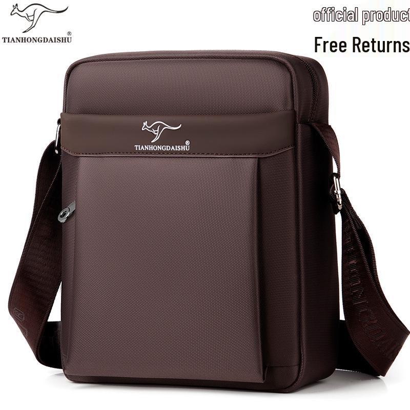 Men's Single Shoulder Crossbody Canvas Bag, New 2025 Oxford Commuting Backpack, Compact Personal Portable Bag