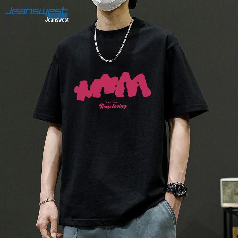 

Jeanswest Men s Letter Print Short Sleeve T-Shirt M
