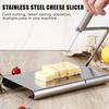 Cortador de Queso de Acero Inoxidable con Escala de Medición Precisa y Cable de Corte Duradero Perfecto para Cocina Horneado Corte de Mantequilla