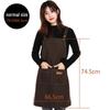 Custom Unisex Waterproof Canvas Waist Apron - Simple, Fashionable Workwear for Catering