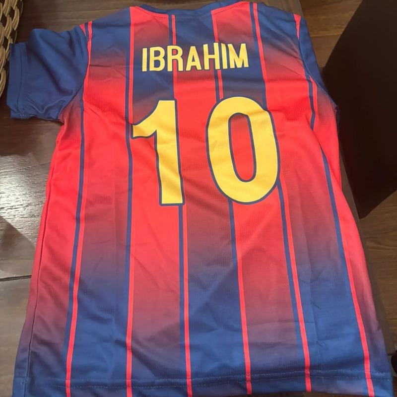 Custom Football Shirt with Logo Name Number Personalized Red Blue Soccer Jersey Soccer Team Top for Men Youth Women Fans Gift
