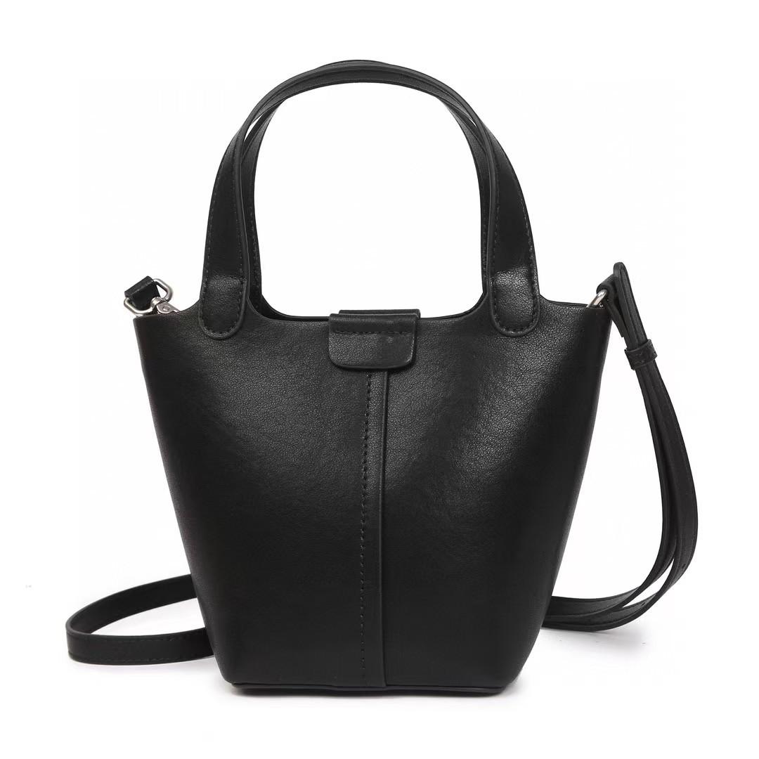 

Сумка-корзина для овощей для женщин, новая сумка-ведро из натуральной кожи для поездок на работу, сумка-мешок из коровьей кожи с накладным верхом, сумка через плечо на одно плечо