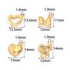 5pcs Stainless Steel Bow Heart Charms Exquisite Charms Pendant For Jewelry Making DIY Bracelets Necklace Earrings Accessories