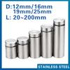 4/ 6pcs Glass Fasteners Durable Stainless Steel Acrylic Advertising Bracket Pins Billboard Fixing Screws Bracket