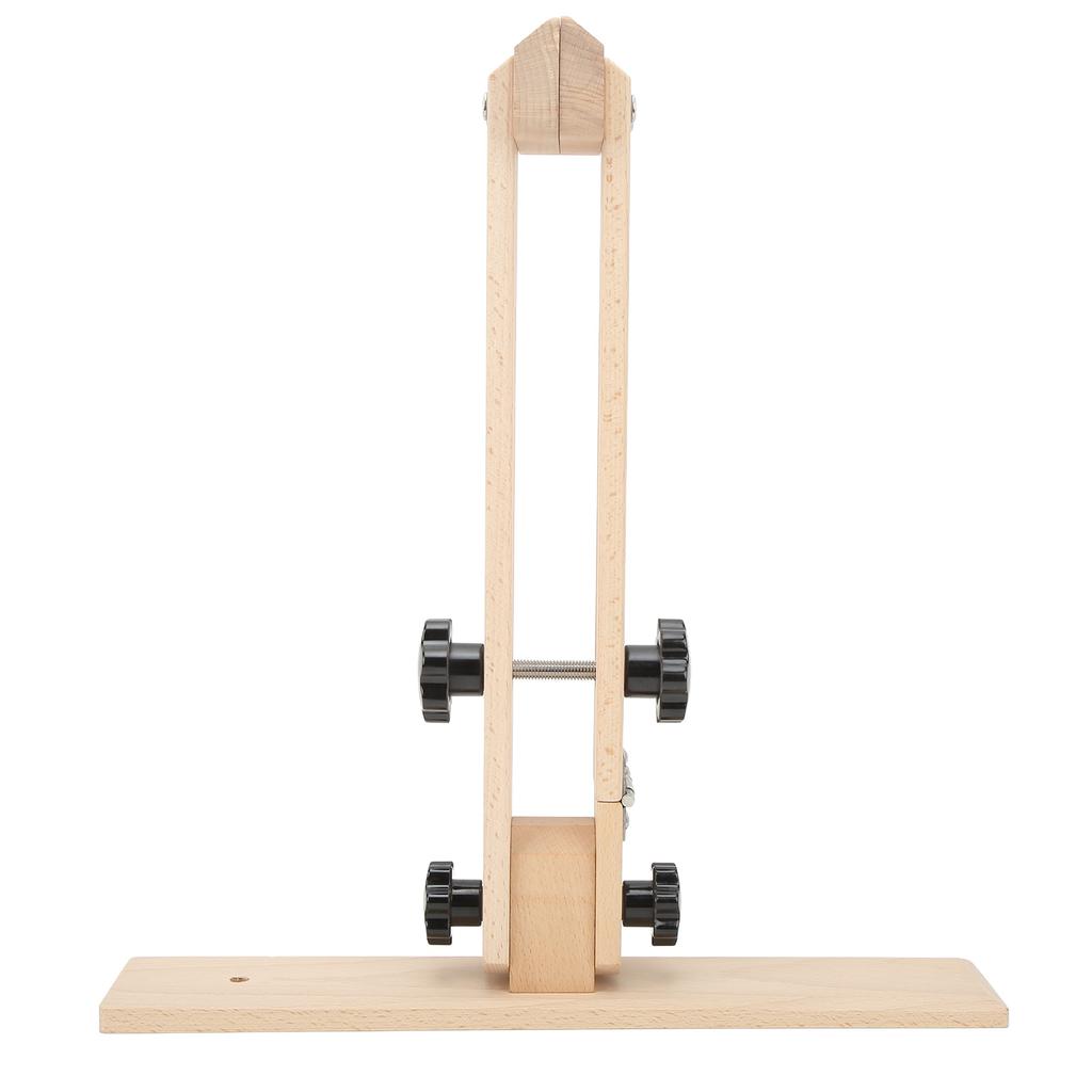 Poni cu cusături din piele Reglabil la 180 de grade Poni cu cusături de mână Lemn de fag Poni de cusut din piele