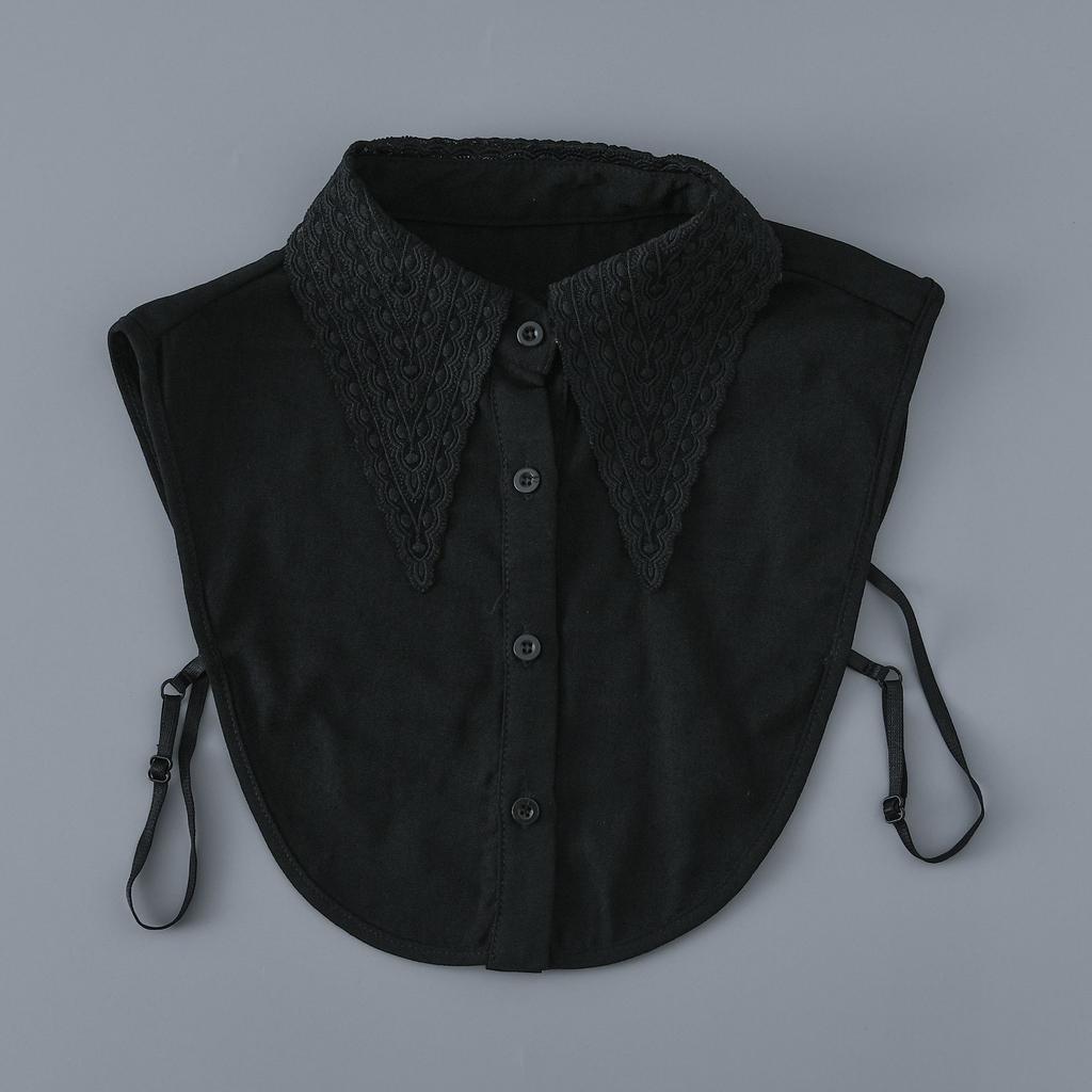 Big Pointed Fake Collar Female Shirt Detachable White Lace Collar Women's Fake Collar Shirt Lapel Casual Sweaters Accessories