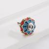 Simple Single Hole Ceramic Pumpkin Handle Round Vintage Vintage Cabinet Knob European Style Creative Door Pull Handles Furniture