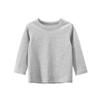 Children's Long Sleeve T-shirt Round Neck Solid Color Advertising Shirt