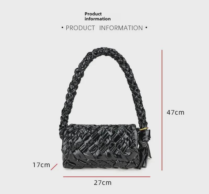2024 French Waxed Leather Tassel Crossbody Bag - Autumn/Winter Collection