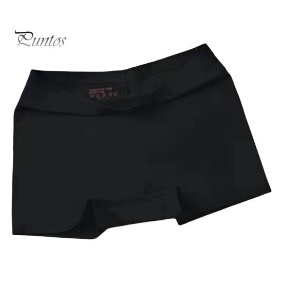 Pantalon de sécurité pour femme, haute élasticité, couleur unie, soie glacée, sans couture, anti-exposition, taille moyenne, séchage rapide, mini jupe, short intérieur, short de yoga, caleçon