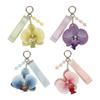Mode Simulation Blume Orchidee Lilie Schlüsselanhänger Rucksack Dekoration Bunter Simulation Blume Schlüsselring Geschenke Blume Tasche Anhänger