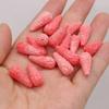 20Pcs, Pink Artificial Coral Beads with Hole, Boho Handmade Teardrop Loose Beads, 1×2cm, for DIY Necklace Bracelet Earring Accessories, Jewelry Making