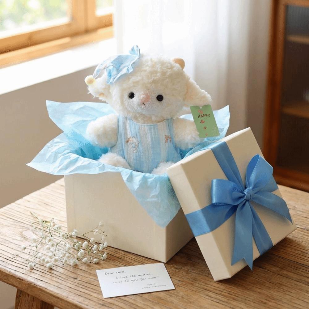 Wearing Hats Little Sheep Plush Toys Wearing Pajamas Plush Sheep Doll  Children's Toys