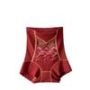Benmingnian Chinese Embroidery High Waist Body Shaping Pants - Mulberry Silk Tummy Control and Hip Lifting Panties for Women.