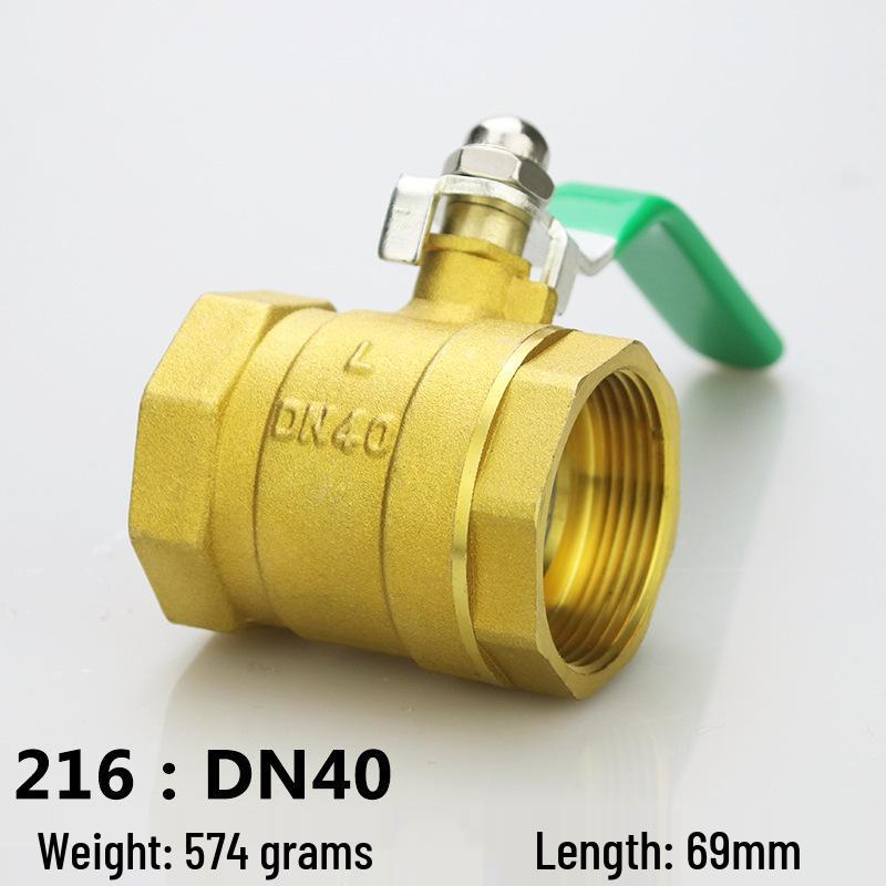 4-Point DN15 & 6-Point DN20 All-Copper Ball Valve, High-Temp Resistant, 1-Inch & 2-Inch, for Tap Water.