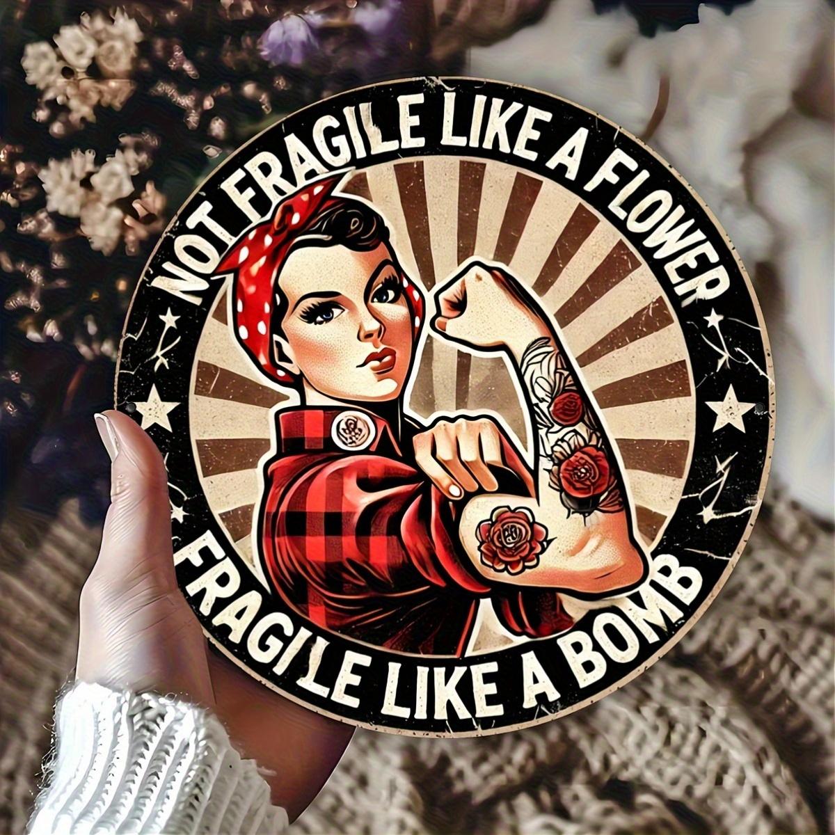 

D Flat pc Get Over It Round Aluminum Sign Funny Farm Metal Tin Sign Fresh Leaves Rustic Metal Wall Art Chicken Glasses M 20x20cm(8x8inch)