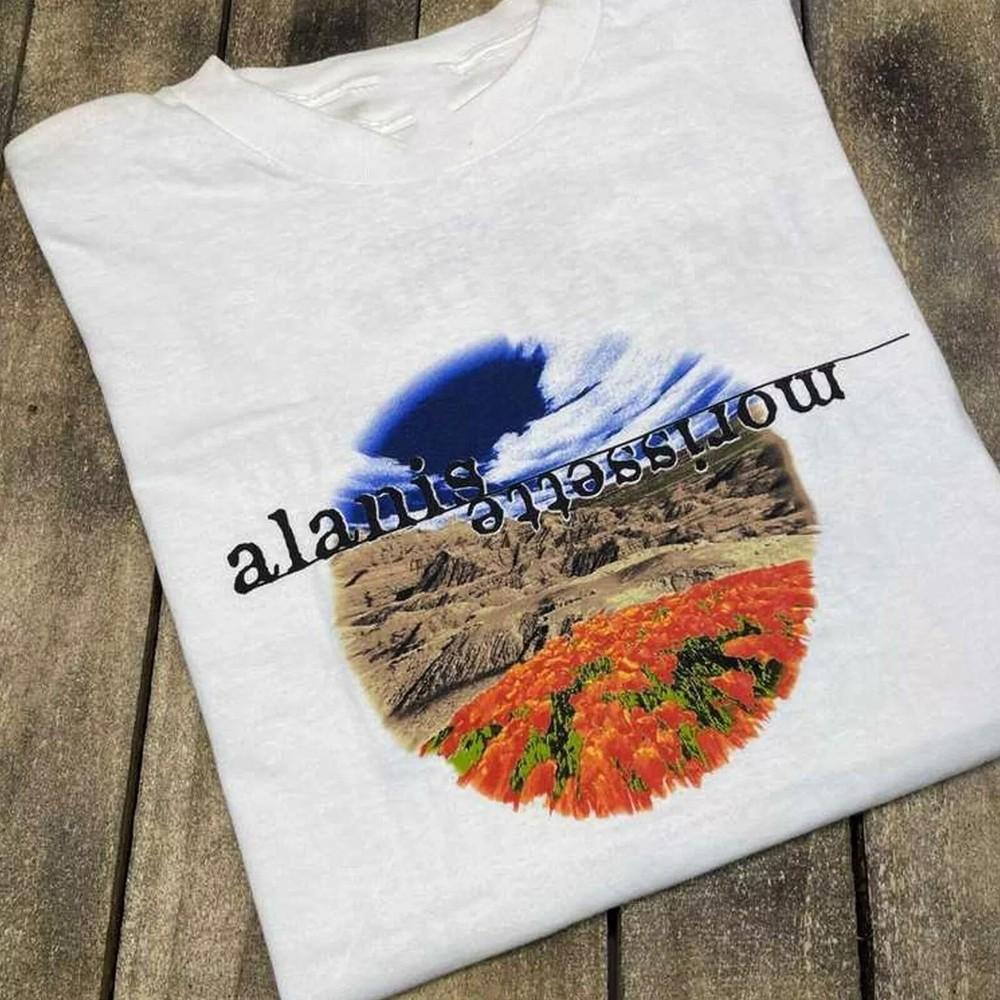 1995 Alanis Morissette jagged little pill tour Cotton Shirt 1N2845 Unisex T-Shirt S