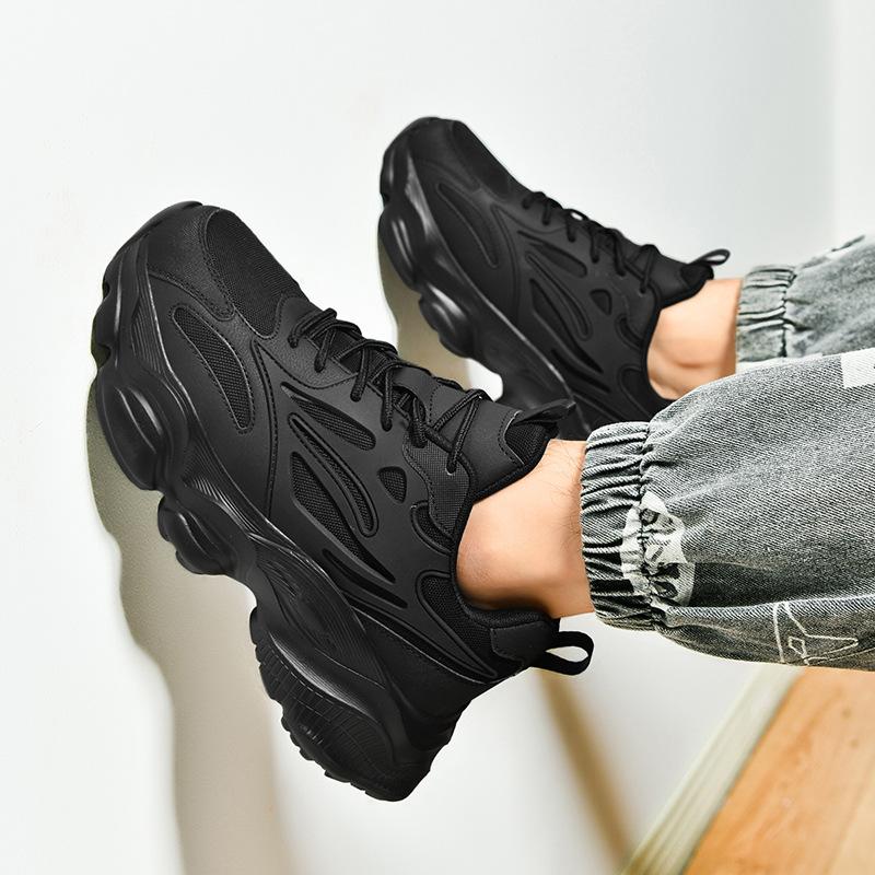 Autumn and winter large size 48 sports shoes thick sole heightening men's shoes foreign trade trend versatile light casual dad shoes men