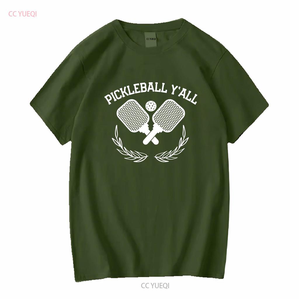 Pickleball Yall Shovels Sports Funny T Shirt vintage Washed Breathable designer clothes Stylish graphic homme Slightly